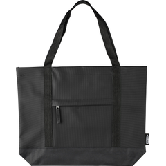 Nákupní taška z rPET polyesteru (600D) Lumi, černá Nákupní taška z rPET polyesteru (600D) Lumi, černá