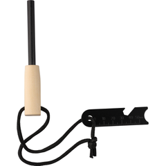 Podpalovač z nerezavějící oceli Azra, hnědá Podpalovač z nerezavějící oceli Azra, hnědá