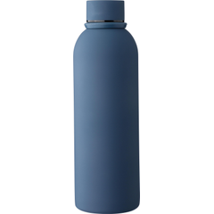 Dvoustěnná láhev na pití z recyklované nerezavějící oceli (500 ml) Sena, modrá Dvoustěnná láhev na pití z recyklované nerezavějící oceli (500 ml) Sena, modrá