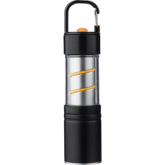 Hliníková baterka COB Vela, černá Hliníková baterka COB Vela, černá