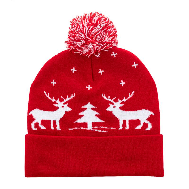 Skandimos vianočné zimné čiapky, červená Skandimos vianočné zimné čiapky, červená