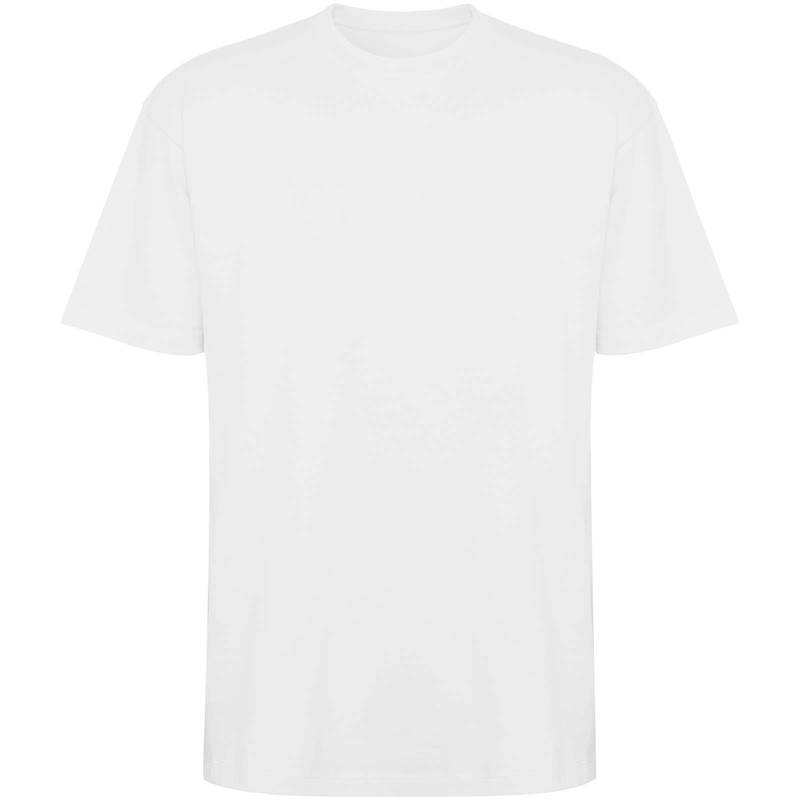 Unisex tričko Bull s krátkym rukávom, nadmerná veľkosť, biela, S Unisex tričko Bull s krátkym rukávom, nadmerná veľkosť, biela, S