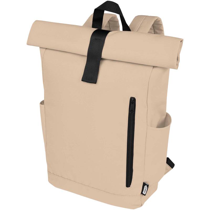 15,6" GRS RPET roll top batoh 18 l Byron, hnedá Oatmeal 15,6" GRS RPET roll top batoh 18 l Byron, hnedá Oatmeal