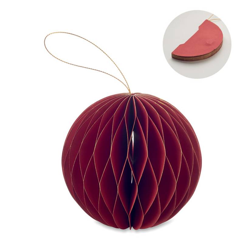 Skladací papierový vešiak vianočný, červená Skladací papierový vešiak vianočný, červená