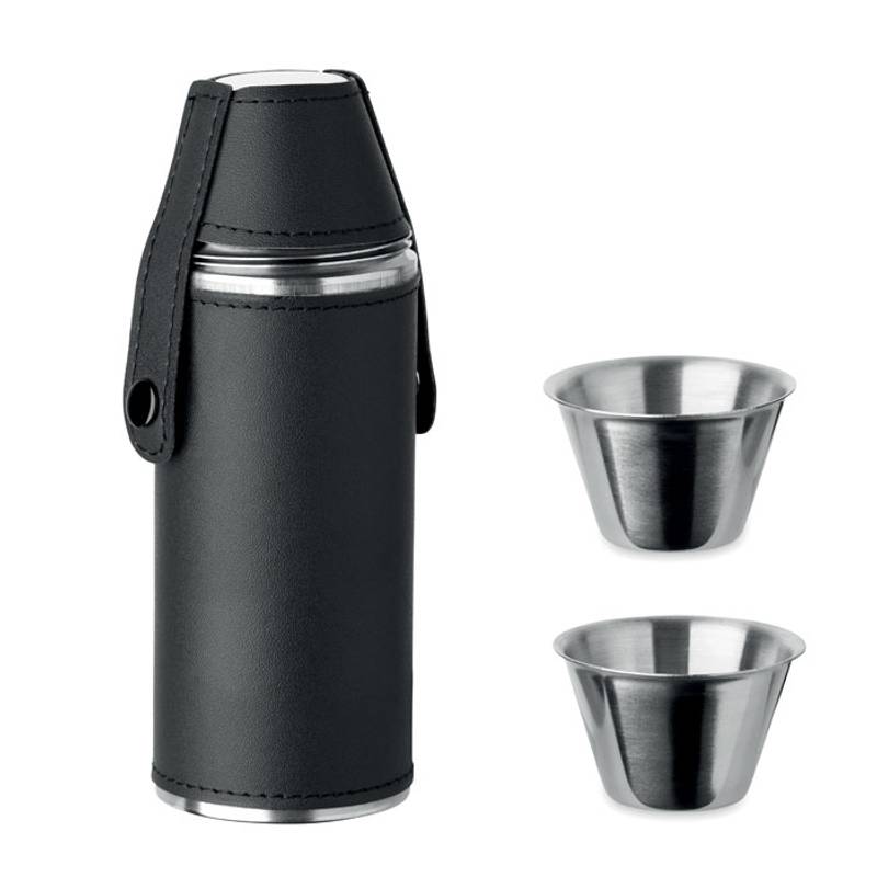 Ploskačka s panákmi, čierna Ploskačka s panákmi, čierna