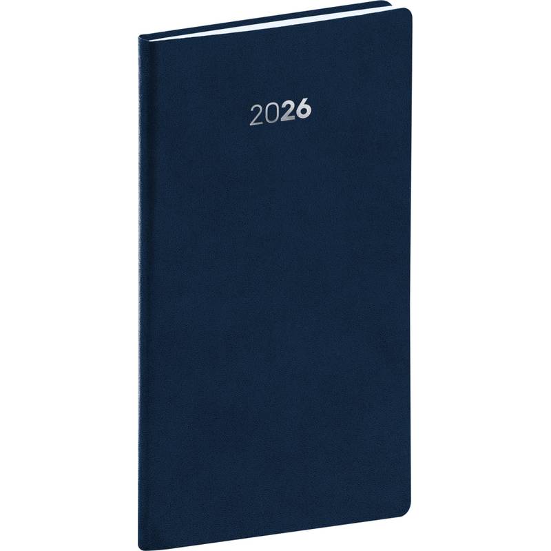 NOTIQUE Vreckový diár Balakon 2026, tmavomodrý, 9 x 15,5 cm NOTIQUE Vreckový diár Balakon 2026, tmavomodrý, 9 x 15,5 cm