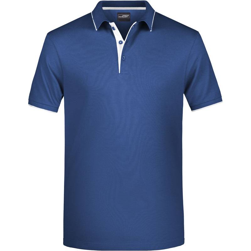 James & Nicholson | JN 728, Pánske piqué polo s légou, modrá navy - biela, 3XL James & Nicholson | JN 728, Pánske piqué polo s légou, modrá navy - biela, 3XL