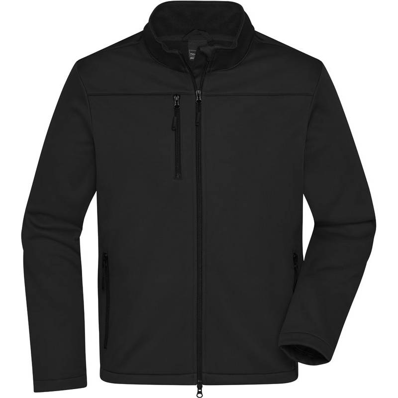 James & Nicholson | JN 1172, Pánska 3-vrstvová softshell bunda, čierna, S James & Nicholson | JN 1172, Pánska 3-vrstvová softshell bunda, čierna, S