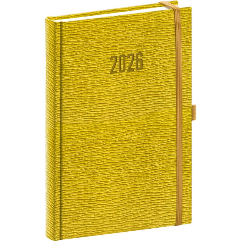 NOTIQUE Denní diář Rivoli 2026, žlutozelený, 15 x 21 cm NOTIQUE Denní diář Rivoli 2026, žlutozelený, 15 x 21 cm