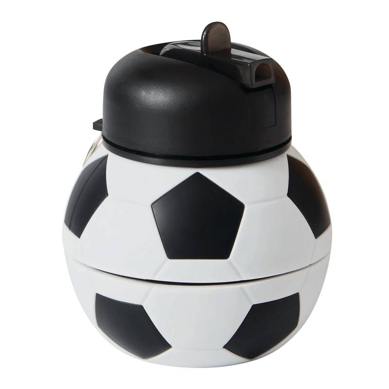 SOCCERMATE - Skládací láhev na pití, černá SOCCERMATE - Skládací láhev na pití, černá