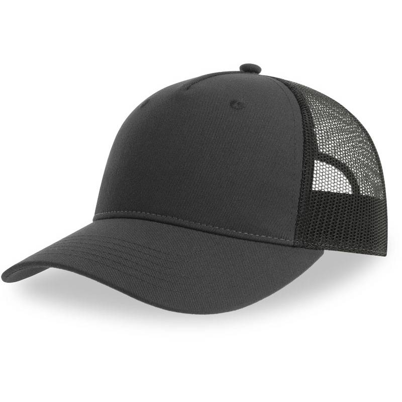 Atlantis | Zion, 5 panelová Trucker kšiltovka, šedá Dark - černá Atlantis | Zion, 5 panelová Trucker kšiltovka, šedá Dark - černá
