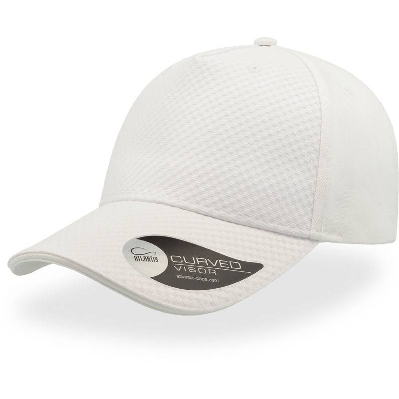 Atlantis | Gear, 5 panelová baseballová kšiltovka "Gear", bílá Atlantis | Gear, 5 panelová baseballová kšiltovka "Gear", bílá