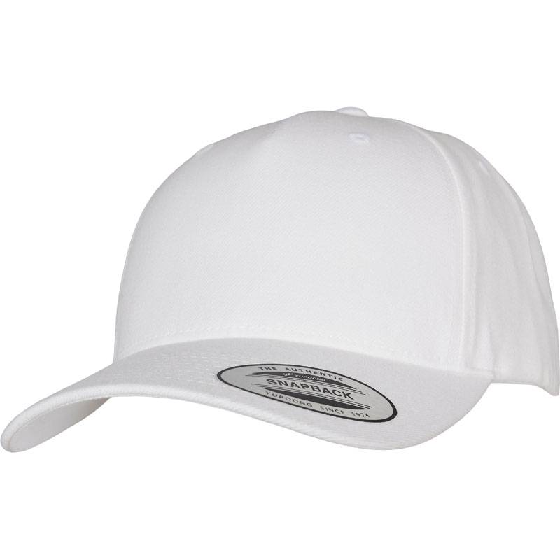 Flexfit | 5789M, 5 panelová Snapback kšiltovka, bílá Flexfit | 5789M, 5 panelová Snapback kšiltovka, bílá