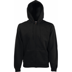 F.O.L. | Premium Hooded Sweat Jacket, Mikina s kapucí, černá, S F.O.L. | Premium Hooded Sweat Jacket, Mikina s kapucí, černá, S