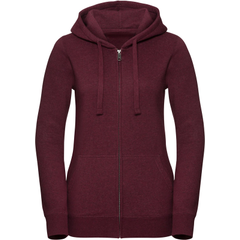 Russell | 263F, Dámská melírovaná mikina s kapucí Authentic, červená Burgundy Melange, XS Russell | 263F, Dámská melírovaná mikina s kapucí Authentic, červená Burgundy Melange, XS