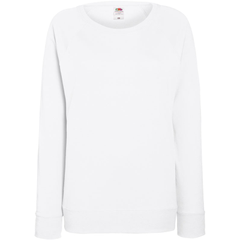 F.O.L. | Lady-Fit LW Raglan Sweat, Dámská raglánová mikina, bílá, XS F.O.L. | Lady-Fit LW Raglan Sweat, Dámská raglánová mikina, bílá, XS
