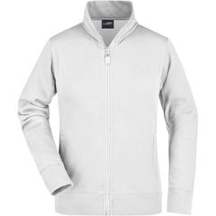 James & Nicholson | JN 52, Dámská mikina, bílá, S James & Nicholson | JN 52, Dámská mikina, bílá, S