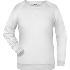 James & Nicholson | JN 793, Dámská raglánová mikina, bílá, XS James & Nicholson | JN 793, Dámská raglánová mikina, bílá, XS