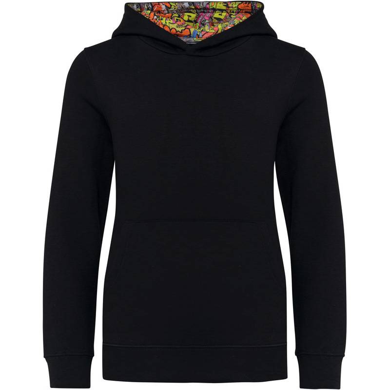 Kariban | K4014, Dětská mikina s kapucí, černá - šedá Skate Graffiti, 6/8 Kariban | K4014, Dětská mikina s kapucí, černá - šedá Skate Graffiti, 6/8