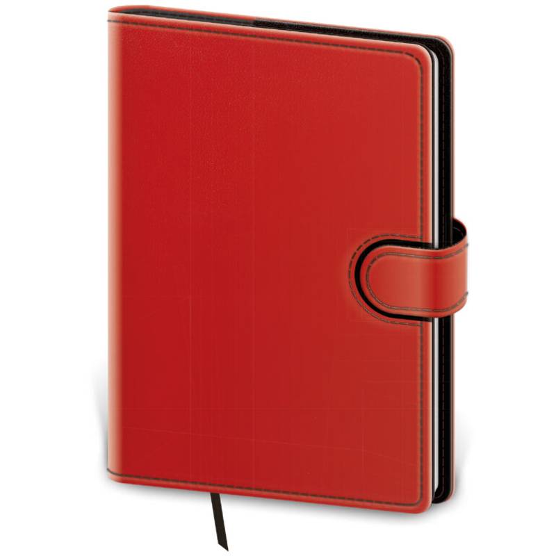 Denný diár A5 Flip červeno/čierny, 2026 Denný diár A5 Flip červeno/čierny, 2026