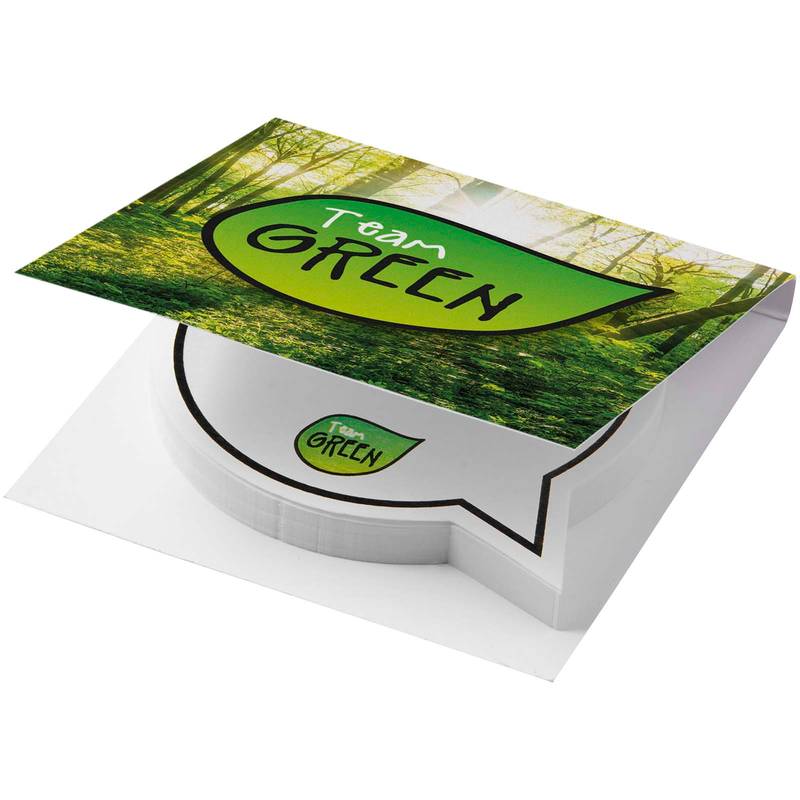 Samolepicí bloček ve tvaru komiksové bubliny s měkkým obalem Sticky-Mate®, bílá Samolepicí bloček ve tvaru komiksové bubliny s měkkým obalem Sticky-Mate®, bílá