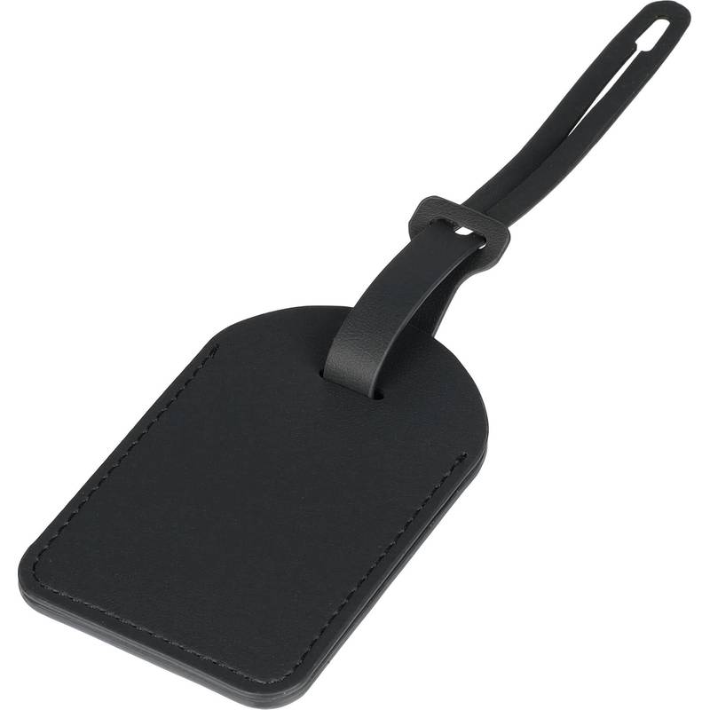 Recyklovaný štítek na sledování zavazadel Isen, černá Recyklovaný štítek na sledování zavazadel Isen, černá