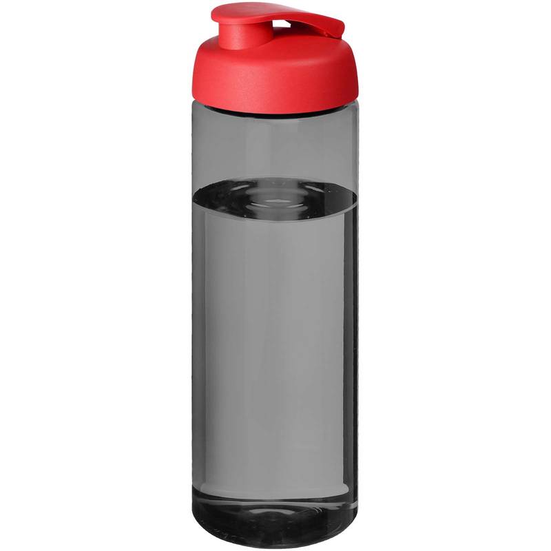 Sportovní lahev H2O Active® Eco Vibe 850 ml s odklápěcím víčkem, černá Coal - červená Sportovní lahev H2O Active® Eco Vibe 850 ml s odklápěcím víčkem, černá Coal - červená