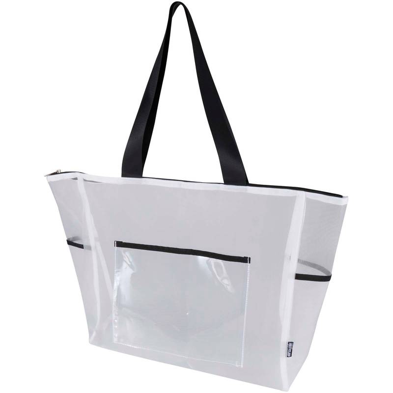 Mesh nákupní taška z GRS recykl. materiálu, 23 l, bílá Mesh nákupní taška z GRS recykl. materiálu, 23 l, bílá