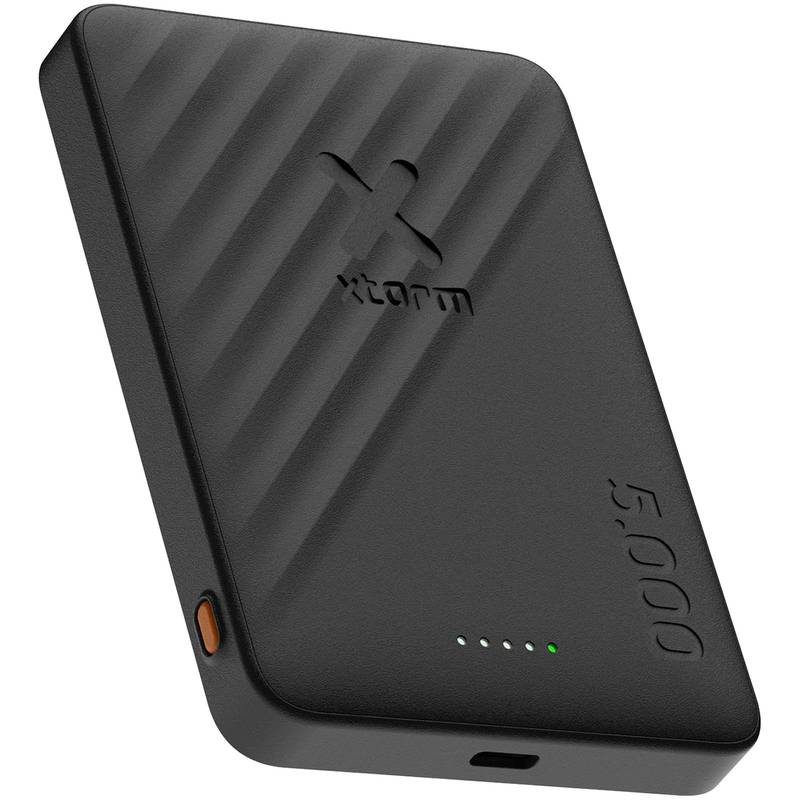 Xtorm Go2 15W bezdrátová powerbanka s kapacitou 5 000 mAh, černá Xtorm Go2 15W bezdrátová powerbanka s kapacitou 5 000 mAh, černá