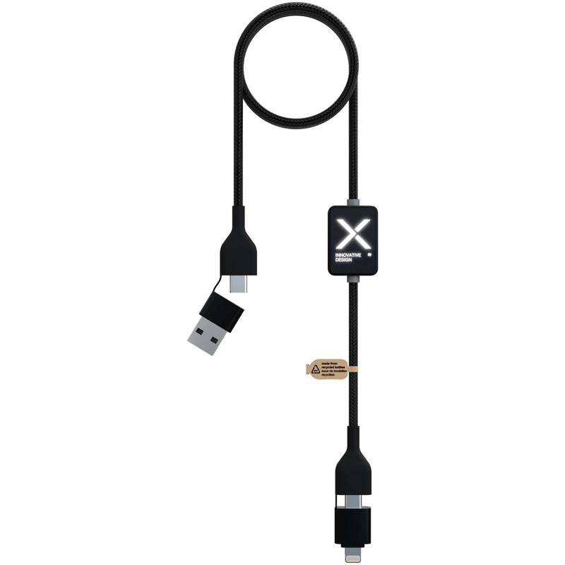 SCX.design C32 60 W nabíjecí kabel s přepínačem a podsvíceným logem, černá SCX.design C32 60 W nabíjecí kabel s přepínačem a podsvíceným logem, černá
