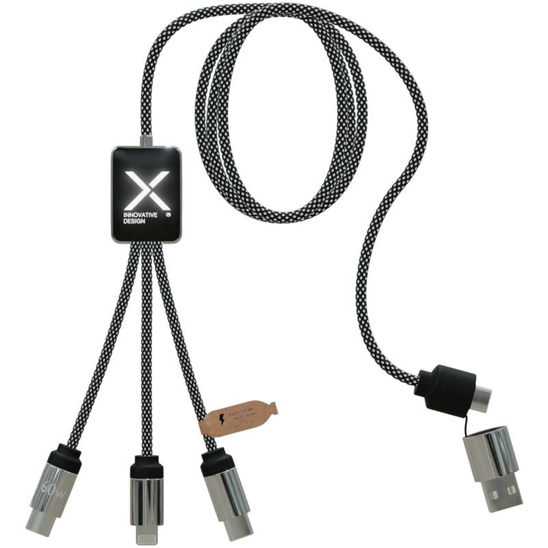SCX.design C33 60 W nabíjecí kabel typu C s podsvíceným logem, černá Brindle SCX.design C33 60 W nabíjecí kabel typu C s podsvíceným logem, černá Brindle