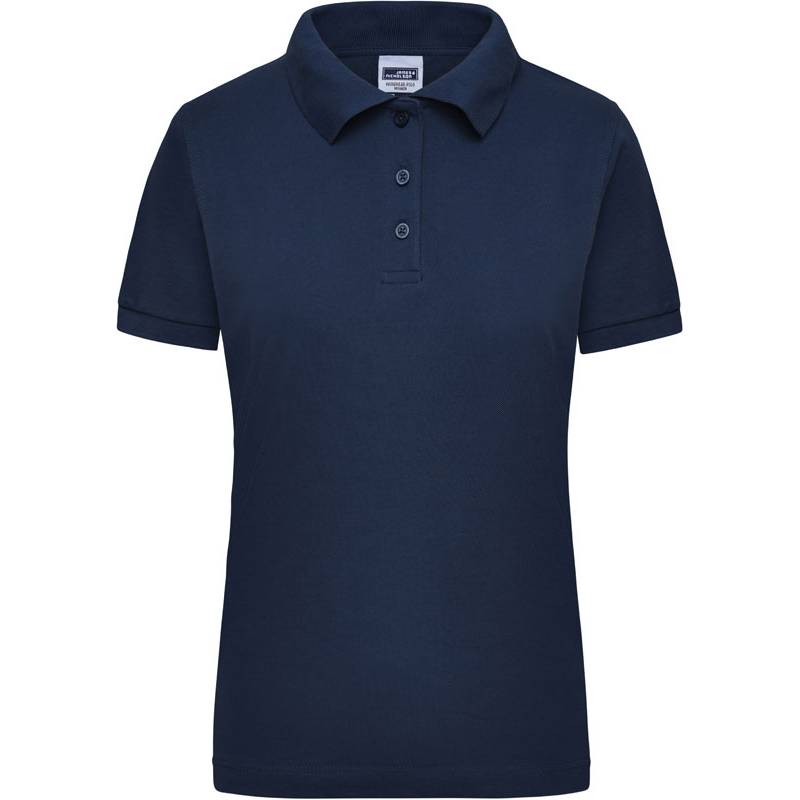 James & Nicholson | JN 803, Dámské pracovní piqué polo z těžké bavlny, modrá Navy, S James & Nicholson | JN 803, Dámské pracovní piqué polo z těžké bavlny, modrá Navy, S