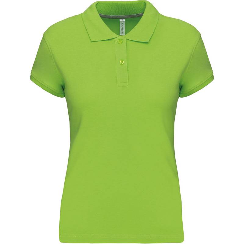 Kariban | K242, Dámske piqué polo, zelená Lime, XXL Kariban | K242, Dámske piqué polo, zelená Lime, XXL