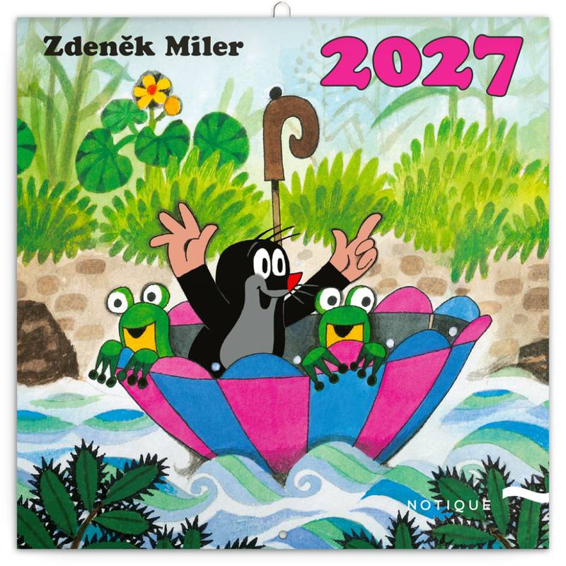 NOTIQUE Poznámkový kalendář Krteček 2027, 30 x 30 cm NOTIQUE Poznámkový kalendář Krteček 2027, 30 x 30 cm