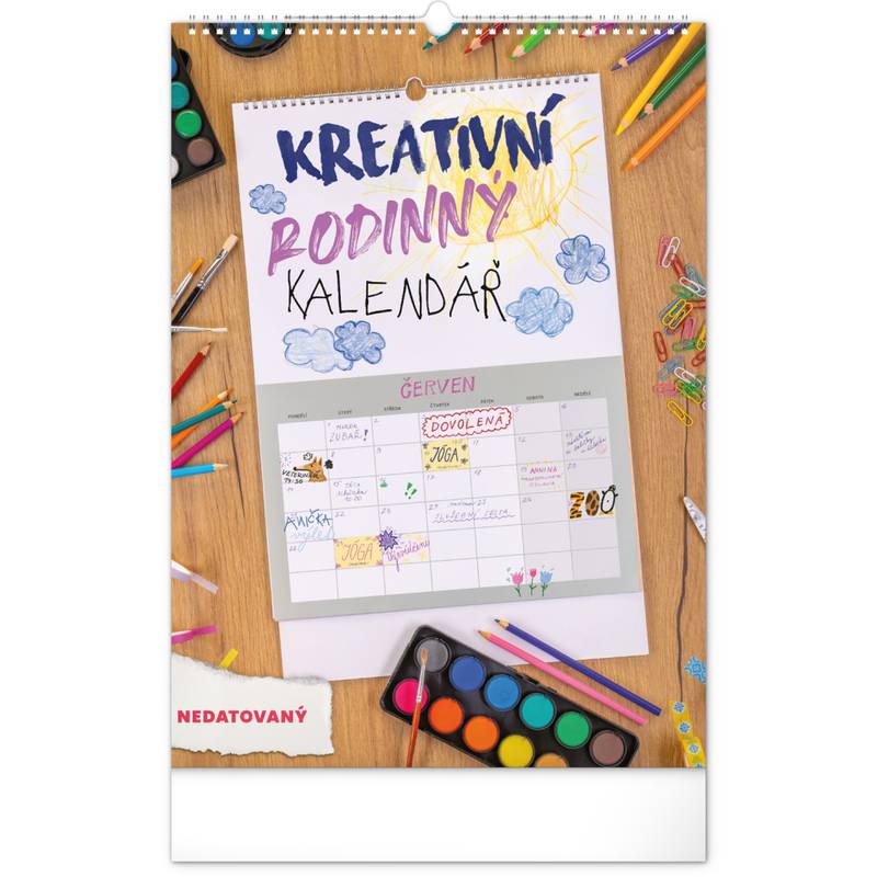 NOTIQUE Kreativní rodinný kalendář, nedatovaný, 33 x 46 cm NOTIQUE Kreativní rodinný kalendář, nedatovaný, 33 x 46 cm