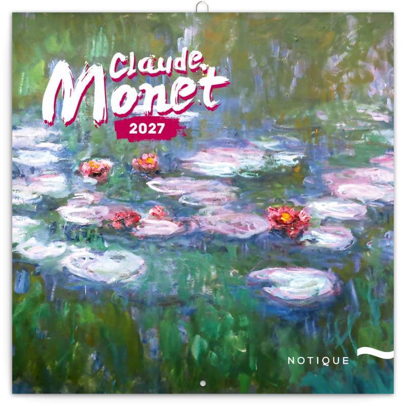 NOTIQUE Grid calendar Claude Monet 2027, 30 x 30 cm NOTIQUE Grid calendar Claude Monet 2027, 30 x 30 cm