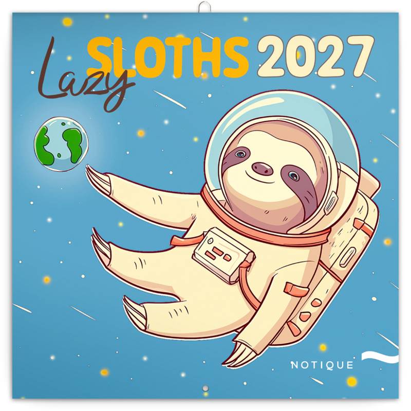 NOTIQUE Grid calendar Lazy Sloths 2027, 30 x 30 cm NOTIQUE Grid calendar Lazy Sloths 2027, 30 x 30 cm