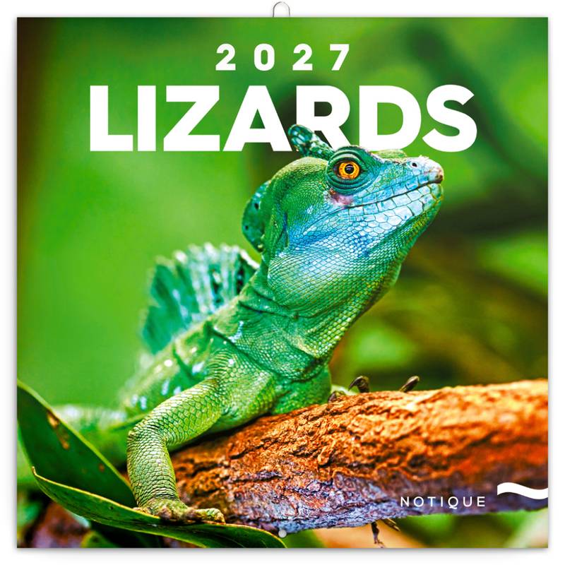 NOTIQUE Grid calendar Lizards 2027, 30 x 30 cm NOTIQUE Grid calendar Lizards 2027, 30 x 30 cm