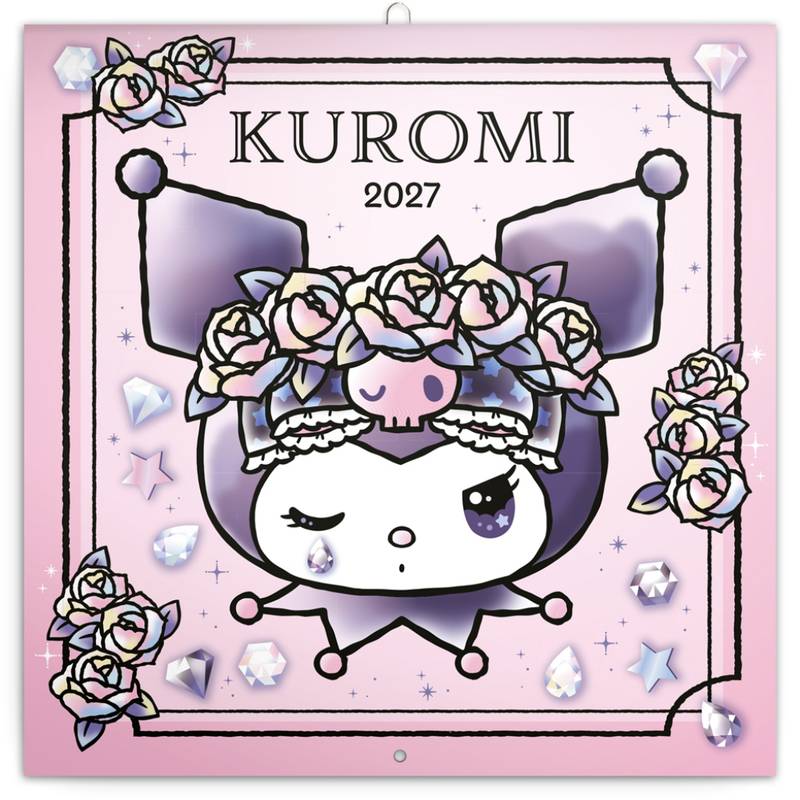 NOTIQUE Grid calendar Kuromi 2027, 30 x 30 cm NOTIQUE Grid calendar Kuromi 2027, 30 x 30 cm