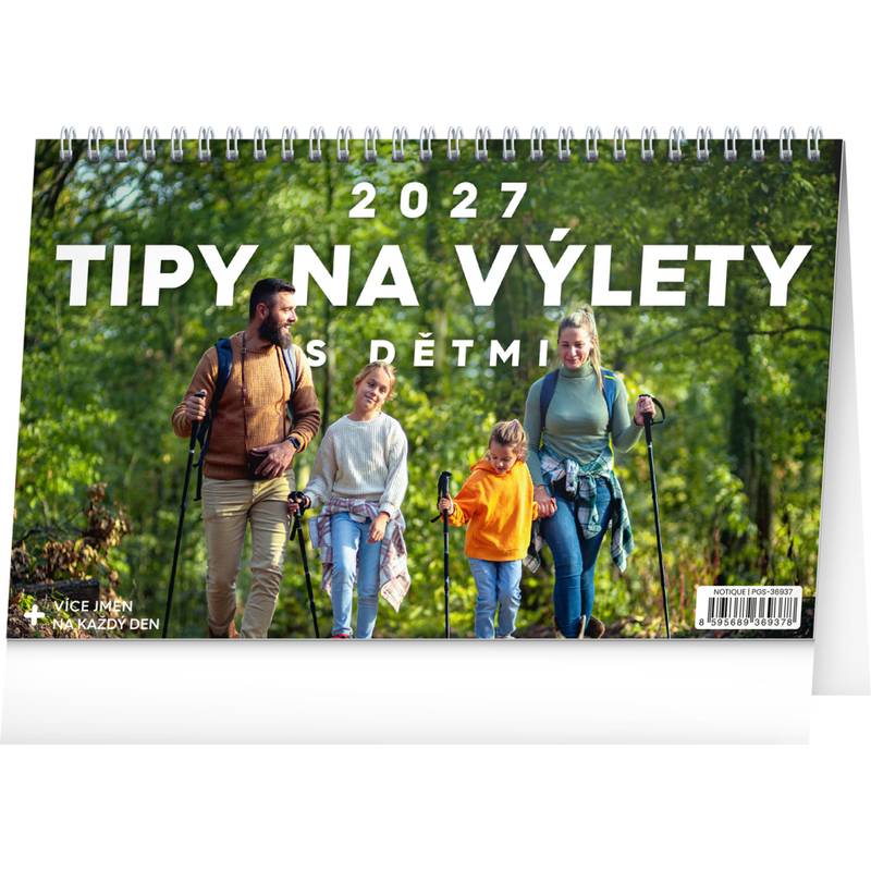 NOTIQUE Stolní kalendář Tipy na výlety s dětmi 2027, 23,1 x 14,5 cm NOTIQUE Stolní kalendář Tipy na výlety s dětmi 2027, 23,1 x 14,5 cm