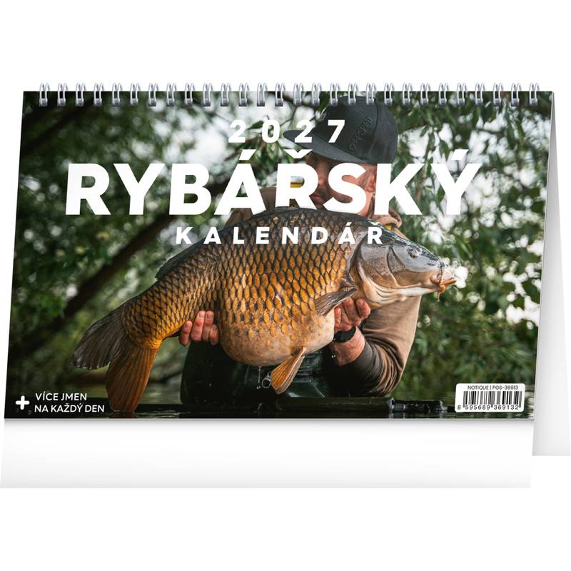 NOTIQUE Stolní Rybářský kalendář 2027, 23,1 x 14,5 cm NOTIQUE Stolní Rybářský kalendář 2027, 23,1 x 14,5 cm