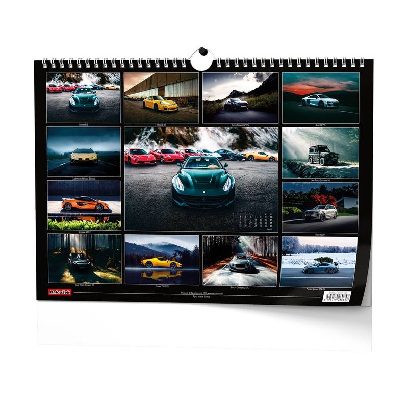 Nástěnný kalendář - Dream Cars - A3 Nástěnný kalendář - Dream Cars - A3