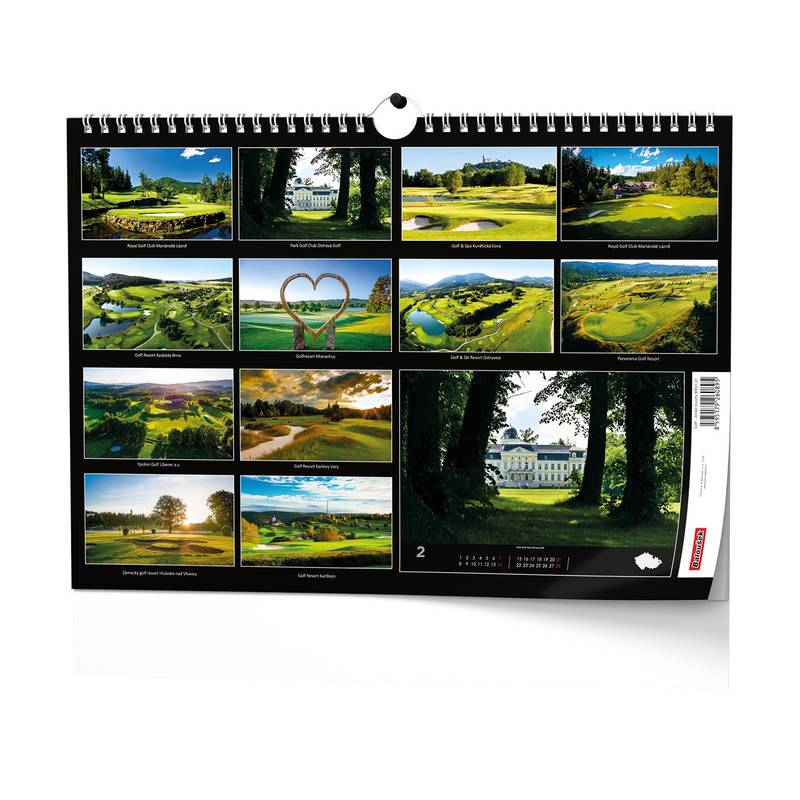 Nástěnný kalendář - Golf - české resorty Nástěnný kalendář - Golf - české resorty