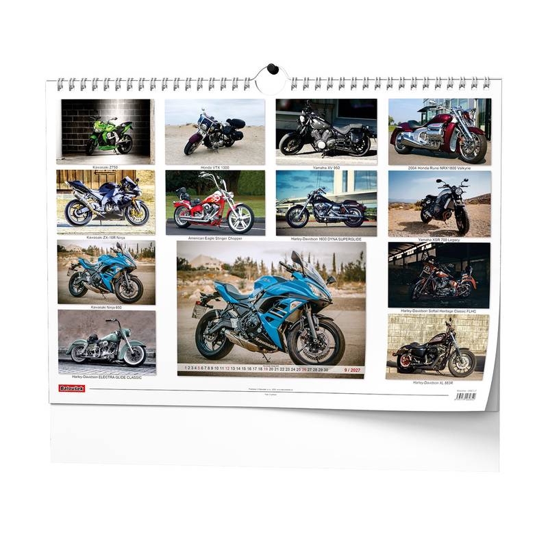 Nástěnný kalendář - Motorbike - A3 Nástěnný kalendář - Motorbike - A3