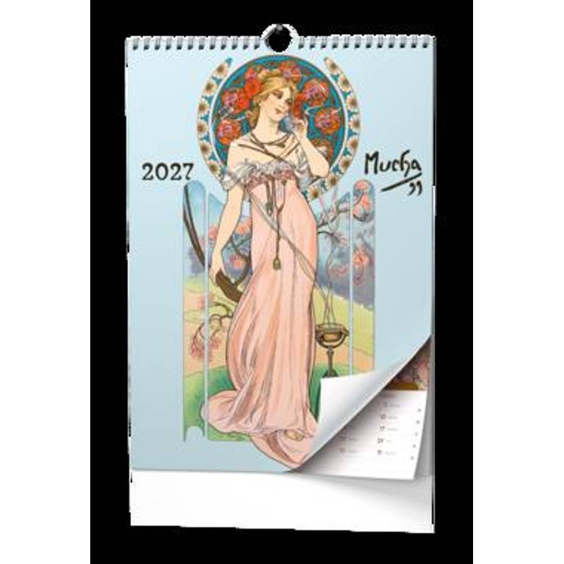Nástěnný poznámkový kalendář A3 - Alfons Mucha 2027 Nástěnný poznámkový kalendář A3 - Alfons Mucha 2027