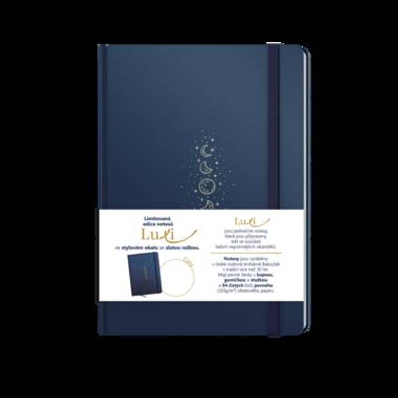 Notes Luxi prázdný - A5 - lamino - námořnická modrá Notes Luxi prázdný - A5 - lamino - námořnická modrá