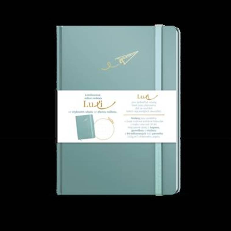 Notes Luxi tečky - A5 - lamino - ledově modrá Notes Luxi tečky - A5 - lamino - ledově modrá