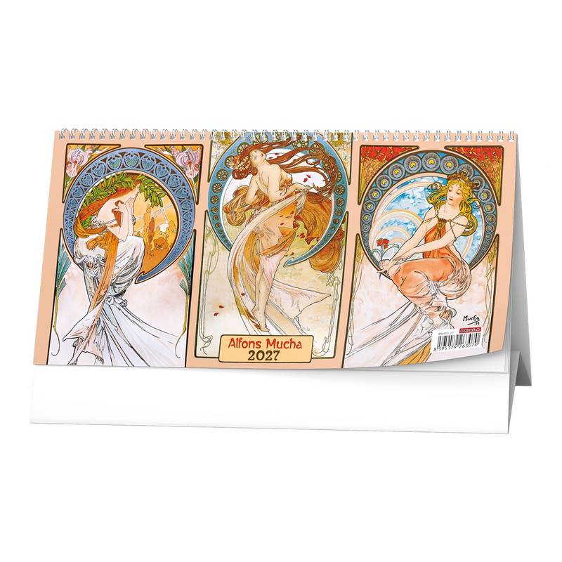 Stolní čtrnáctidenní kalendář - Alfons Mucha 2027 Stolní čtrnáctidenní kalendář - Alfons Mucha 2027