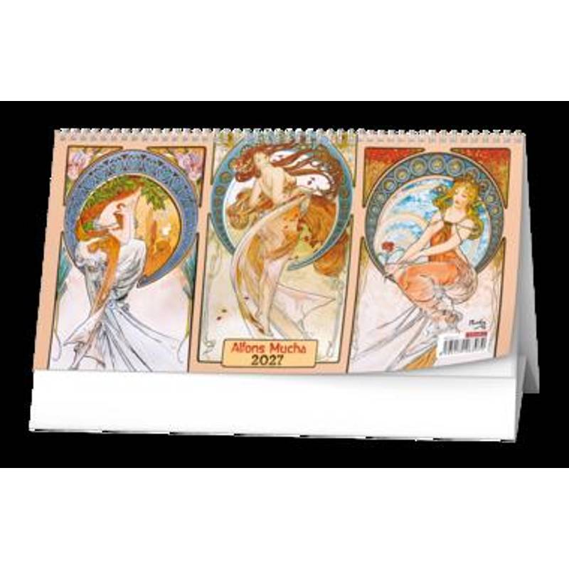 Stolní čtrnáctidenní kalendář - Alfons Mucha 2027 Stolní čtrnáctidenní kalendář - Alfons Mucha 2027