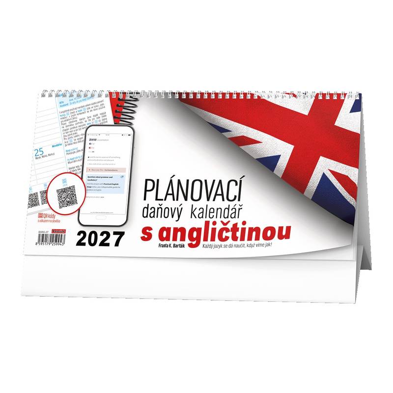 Stolní kalendář - Plánovací daňový kalendář s angličtinou Stolní kalendář - Plánovací daňový kalendář s angličtinou
